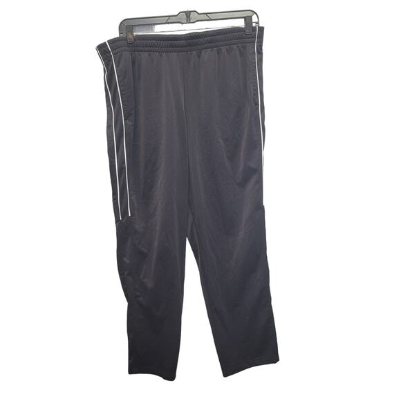 Tek Gear Mens XXL Elastic Drawstring Waist Side Stripe Workout Pants w Pockets - Picture 2 of 3